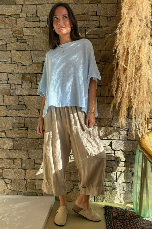 Conrad Box Cotton Knit Ice 